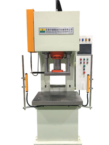 Bow type single arm rapid hydraulic press